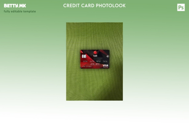 Модерен стил на САД NAB банкарски виза картичка photolook пред шаблон